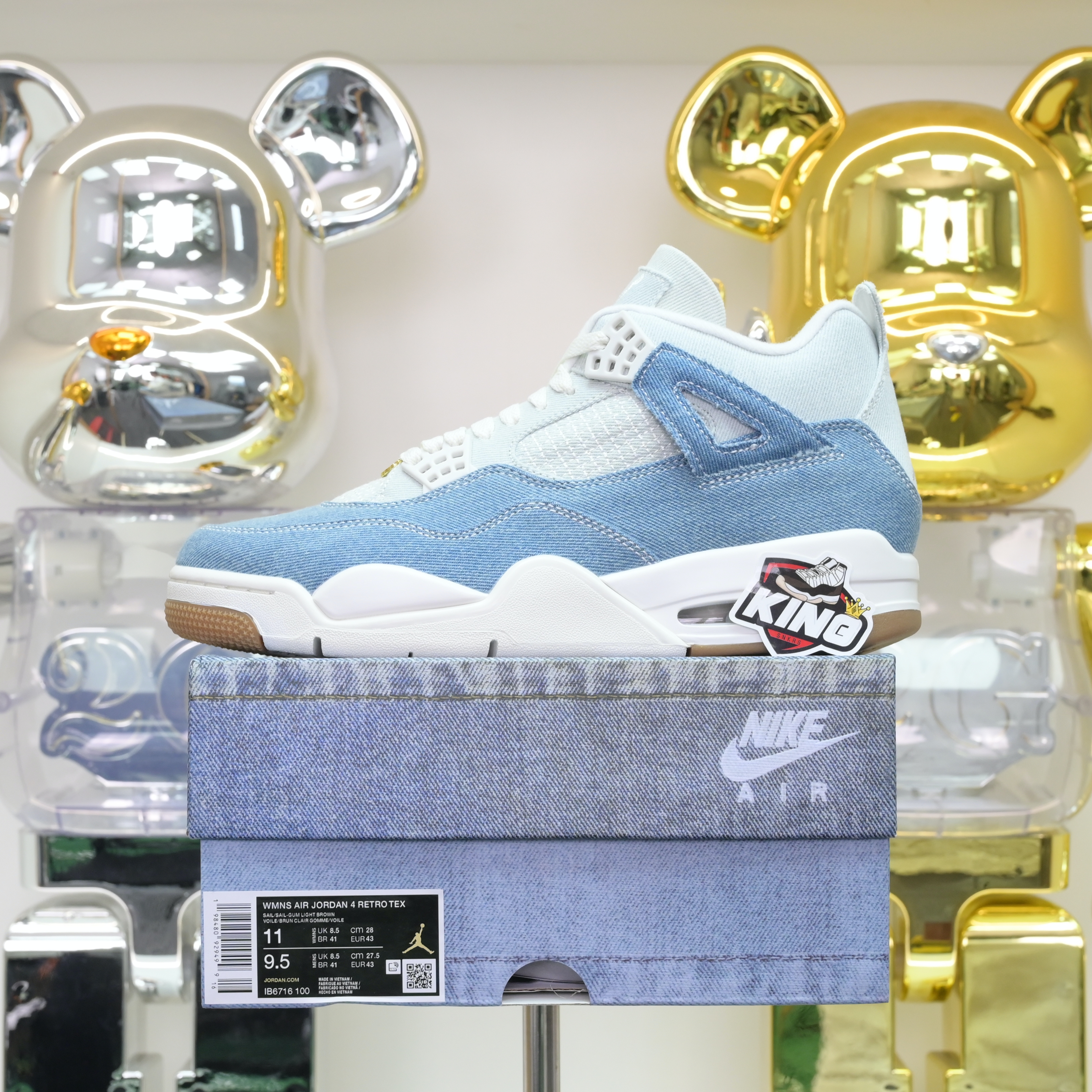 Air Jordan 4 Denim“Worn Blue” IB6716-100