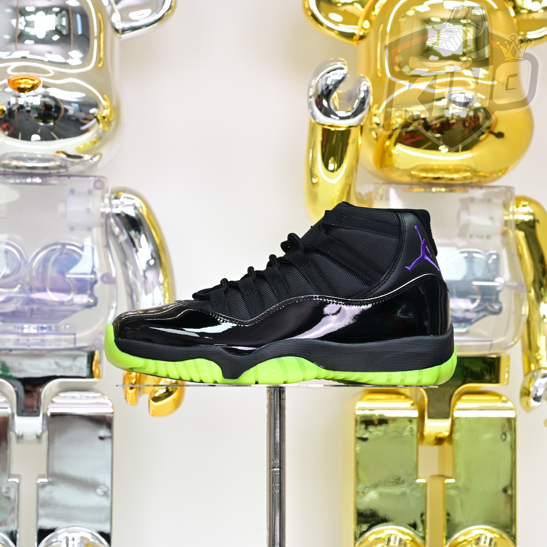 Air Jordan 11 GS Black/Barely Volt   CT8012-003