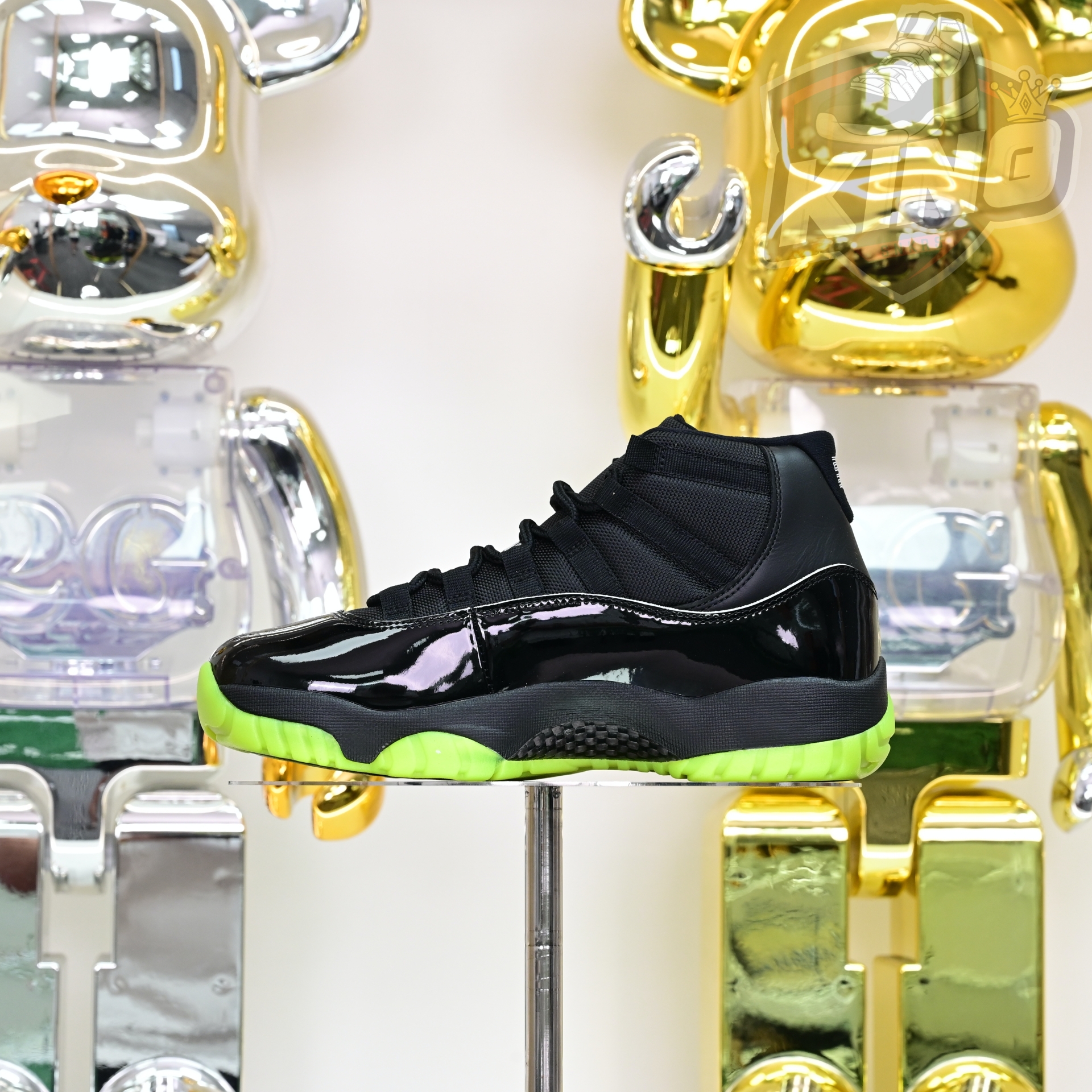 Air Jordan 11 GS Black/Barely Volt   CT8012-003