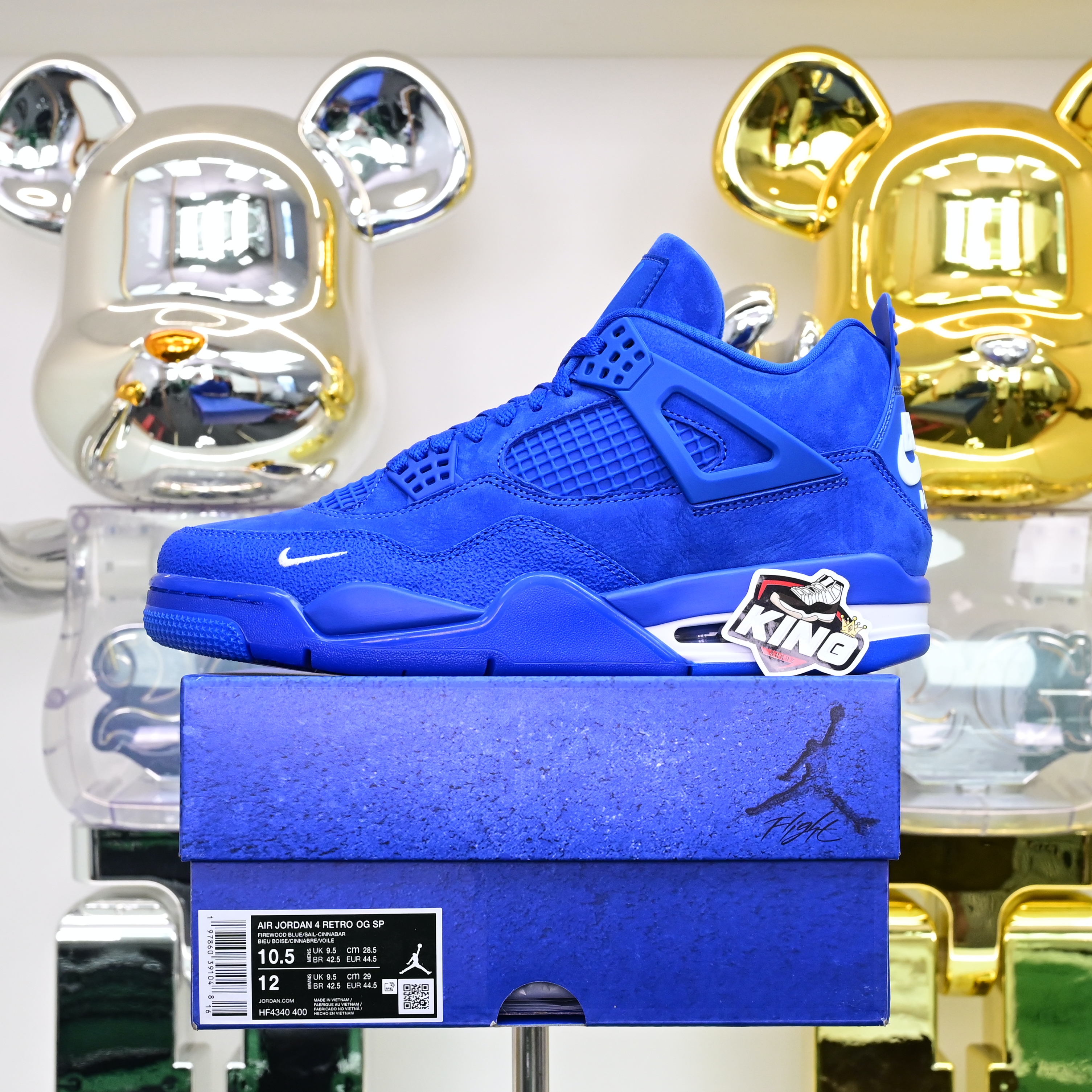 AIR JORDAN 4 RETRO OG SPIREWOOD BLUE SANL   HF4340-400