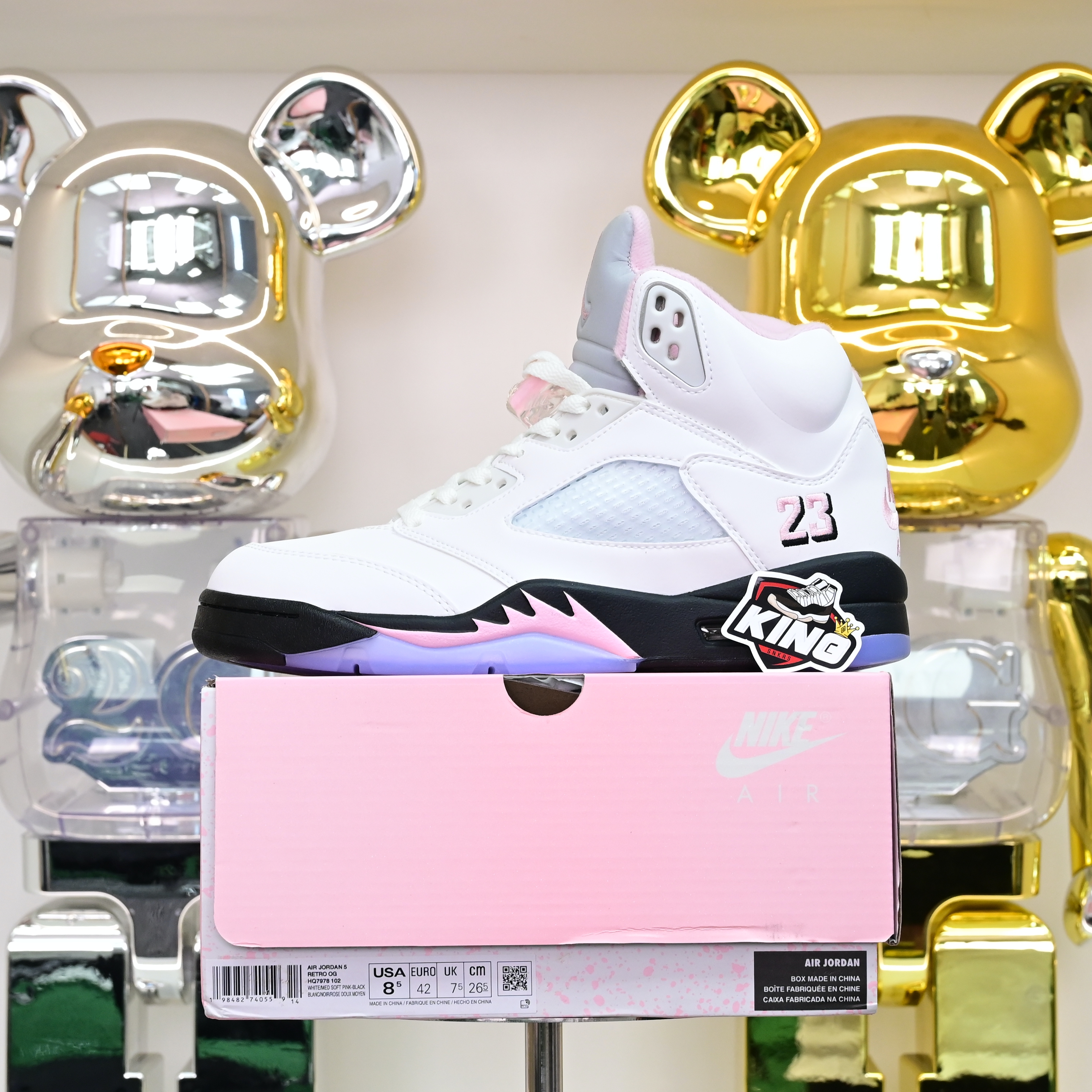 Air Jordan 5“Medium Soft Pink” HQ7978-102