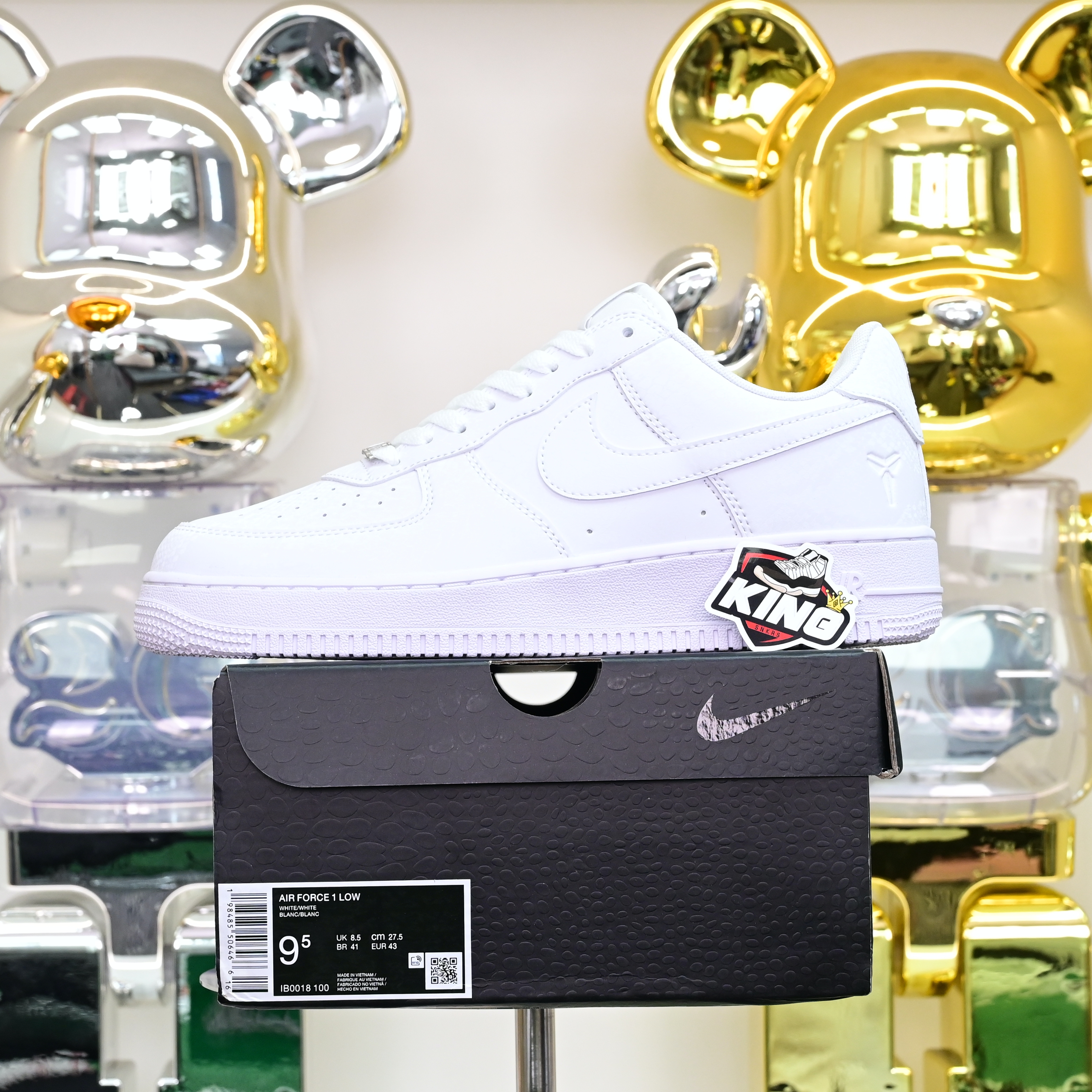 Nike Air Force 1 Low Kobe Forever White  IB0018-100