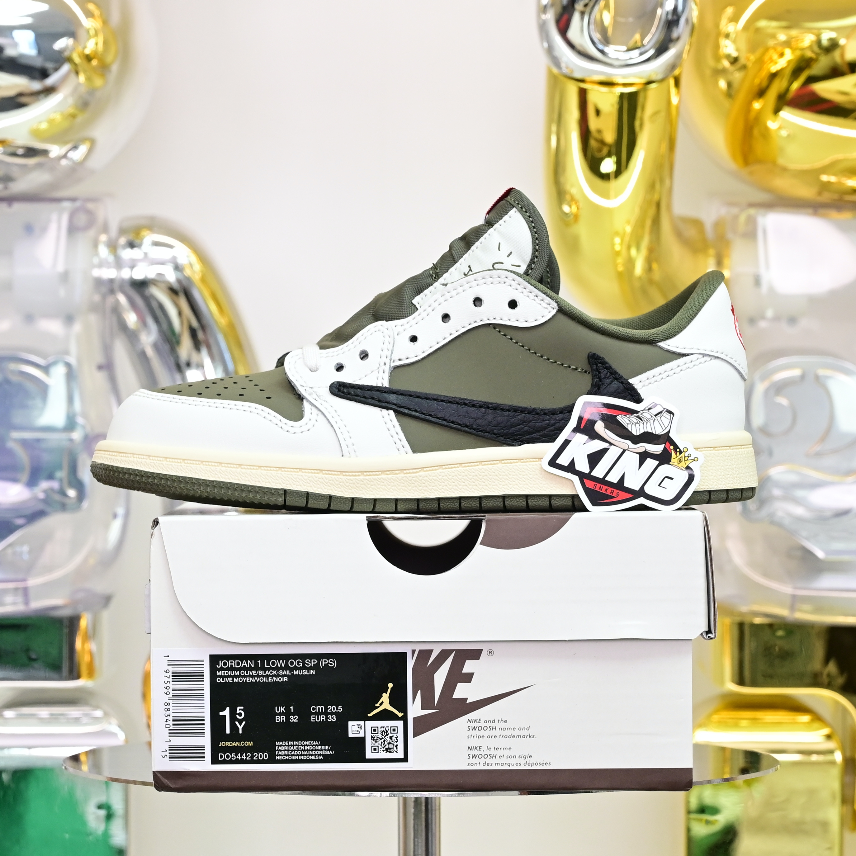 Kids Shoes Travis Scott x  Air Jordan 1 Low OG SP DO5442-200