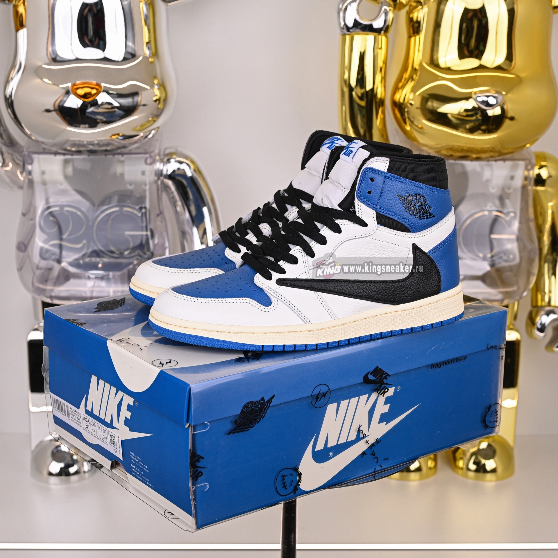 FRAGMENT DESIGN X TRAVIS SCOTT X AIR JORDAN 1 RETRO HIGH DH3277-105