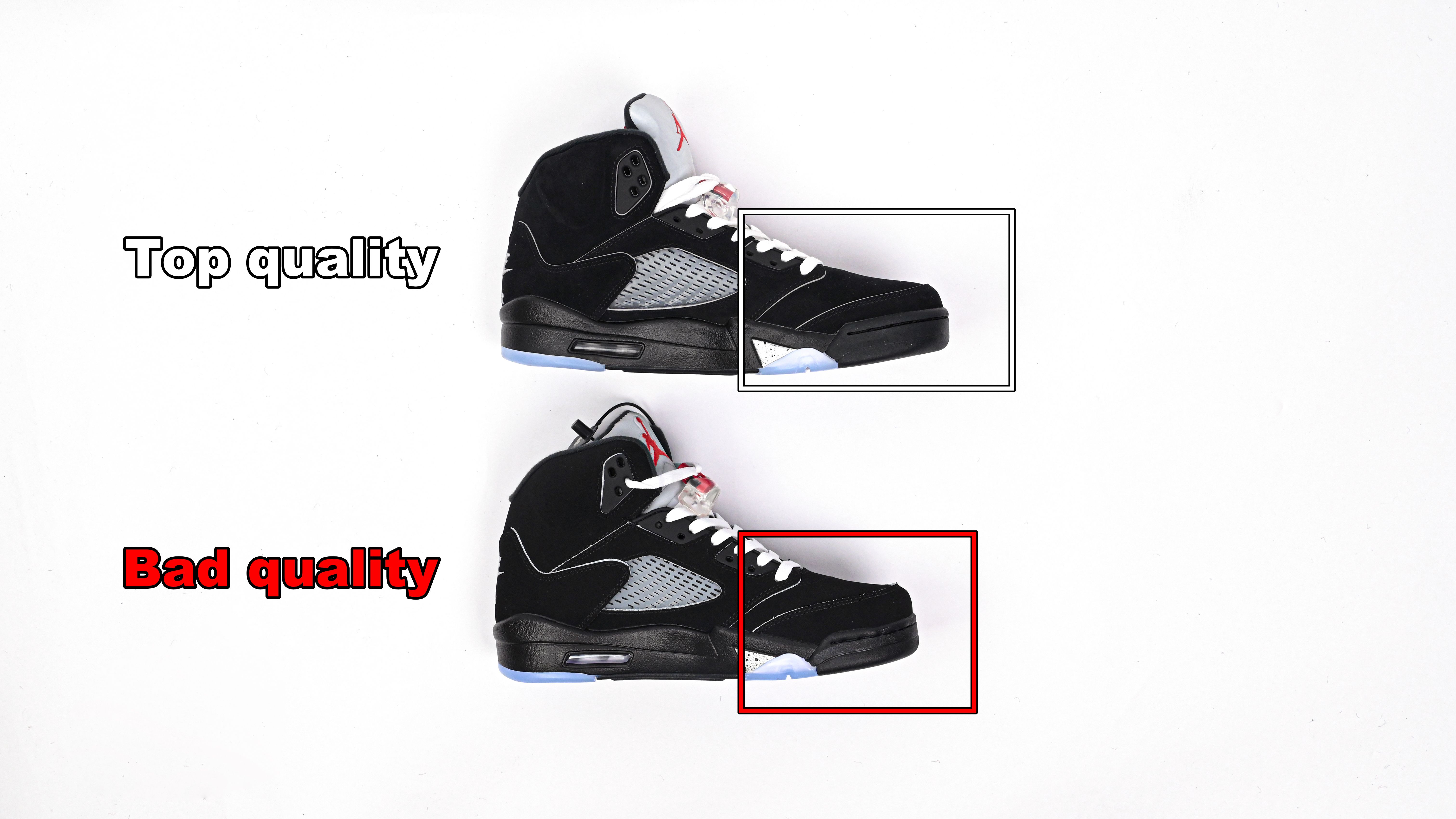 Top quality VS Bad quality