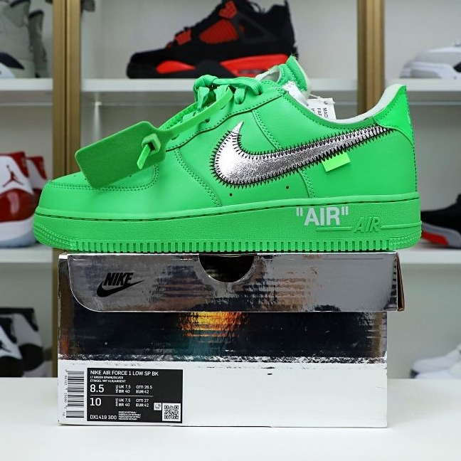 OFF WHITE NIKE AIR FORCE 1 LOW GREEN