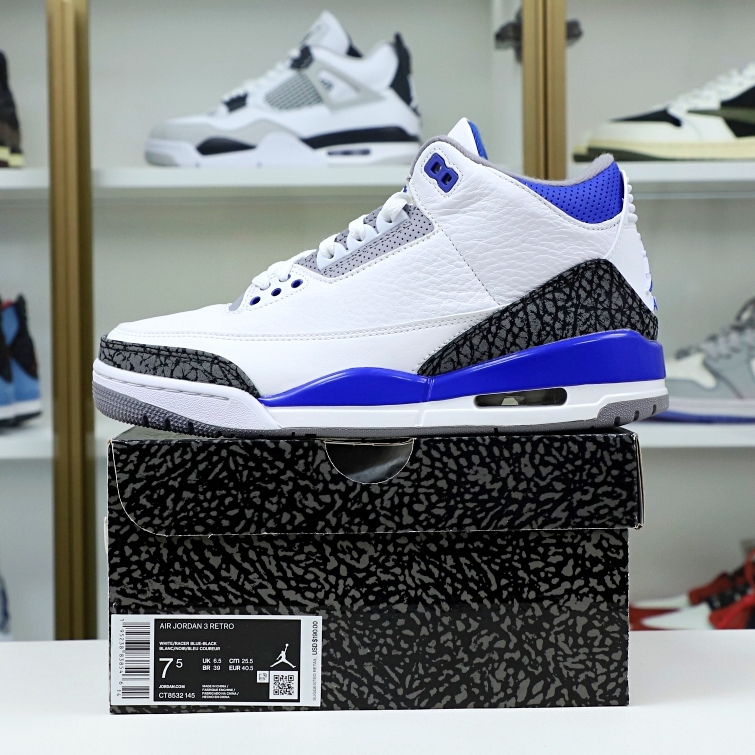 AIR JORDAN 3 RETRO 'RACER BLUE' (CT8532-145)