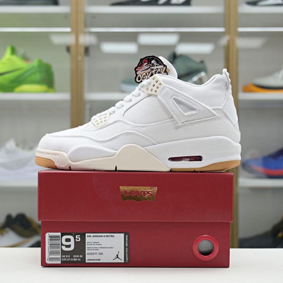 Jordan Air Jordan 4 levis white (levis tag)