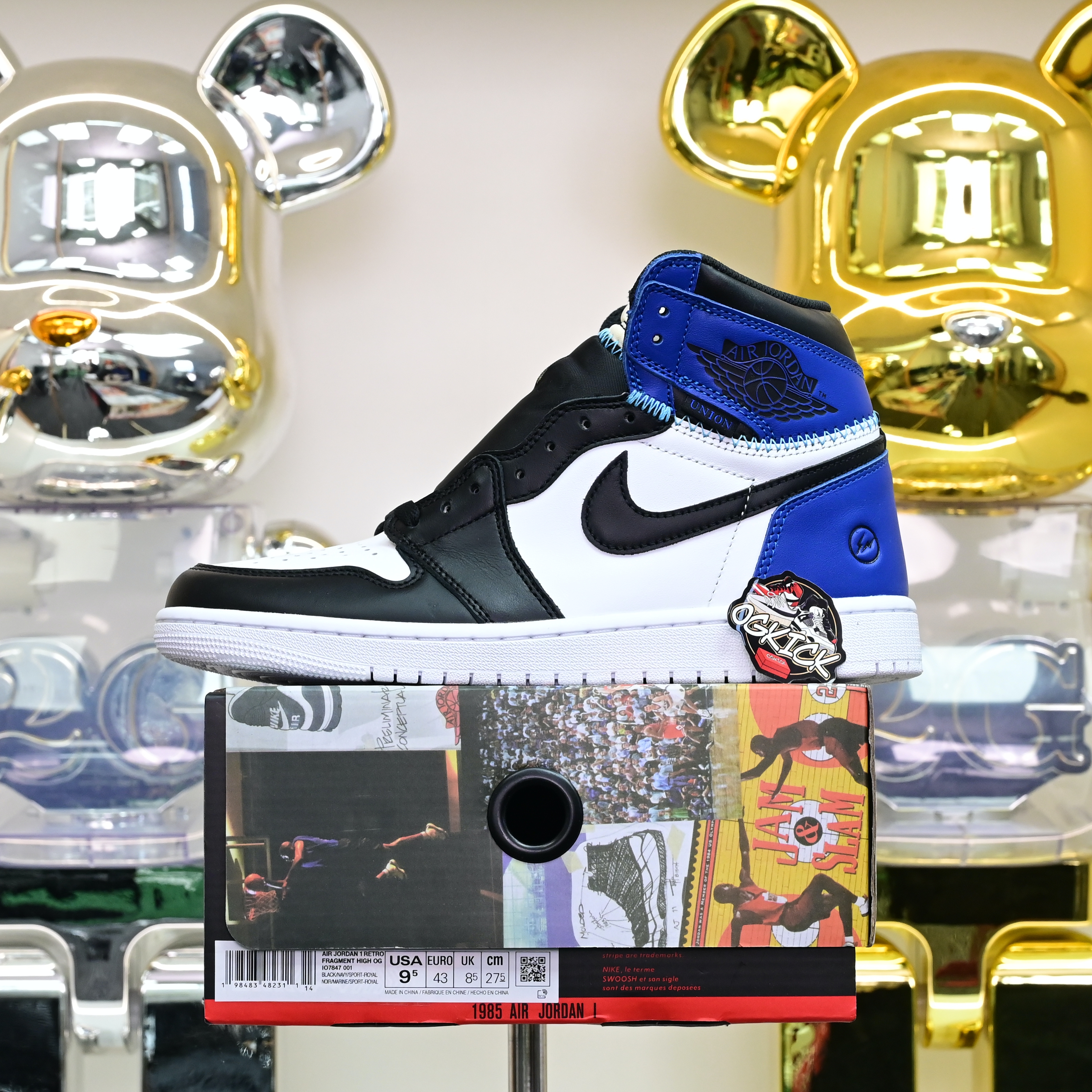 Air Jordan 1  UNDEFEATED x fragment design HIGH OG 107847-001