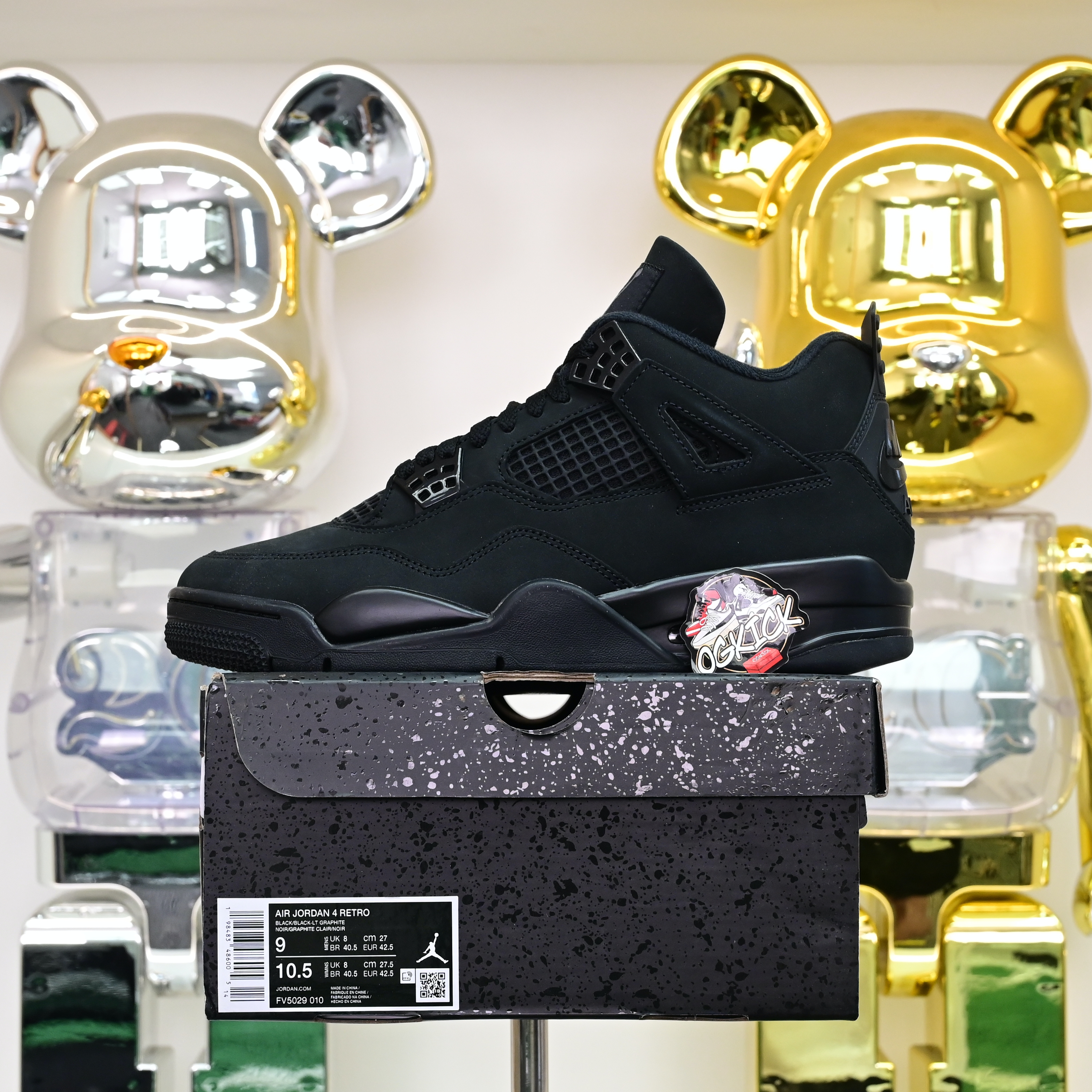 AIR JORDAN 4 RETRO 'BLACK CAT' 2025 FV5029-010