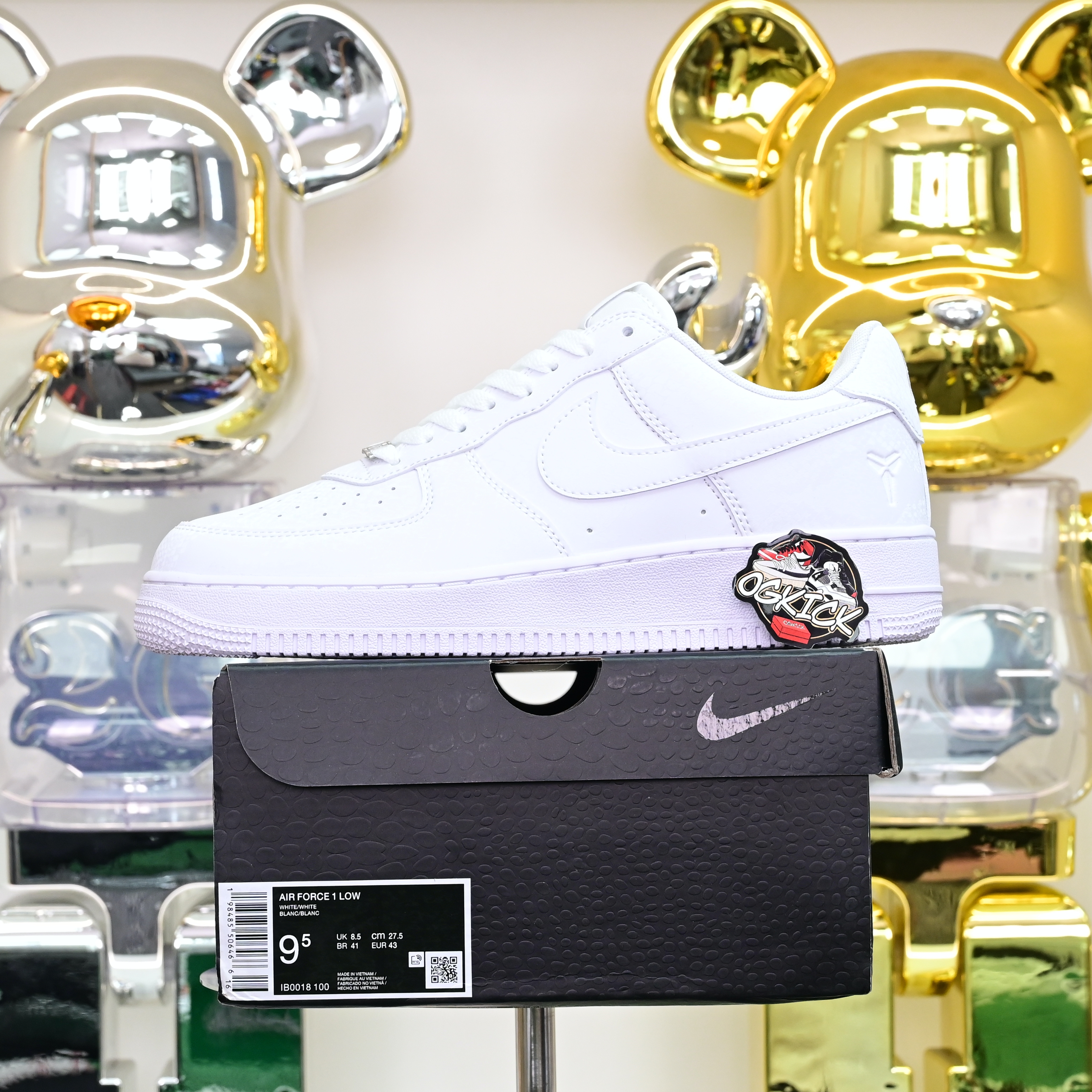 Nike Air Force 1 Low Kobe Forever White  IB0018-100