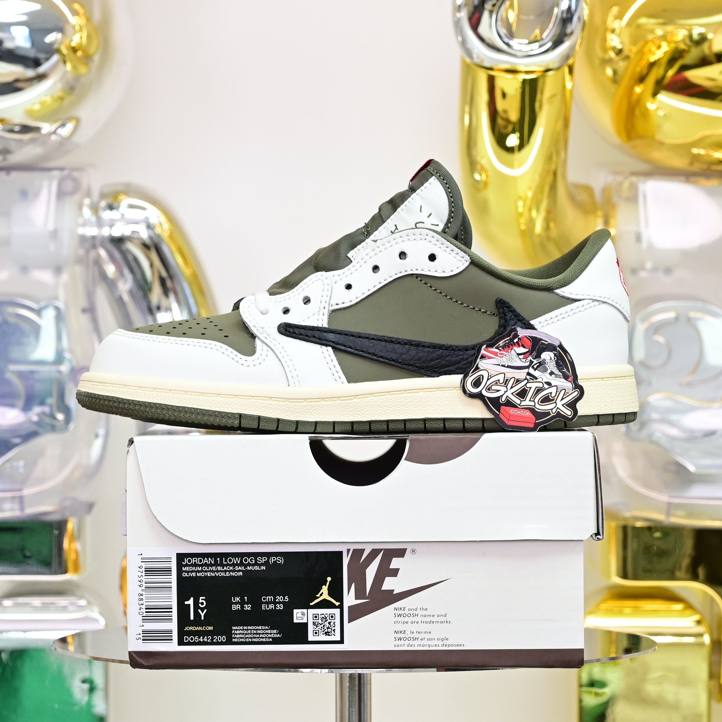 Kids Shoes Travis Scott x  Air Jordan 1 Low OG SP DO5442-200