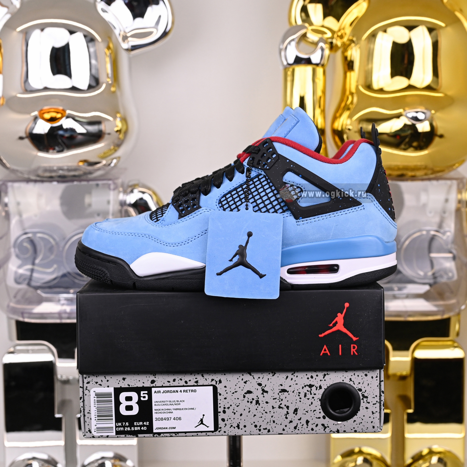 TRAVIS SCOTT X AIR JORDAN 4 RETRO 'CACTUS JACK' FRIENDS & FAMILY 308497-406